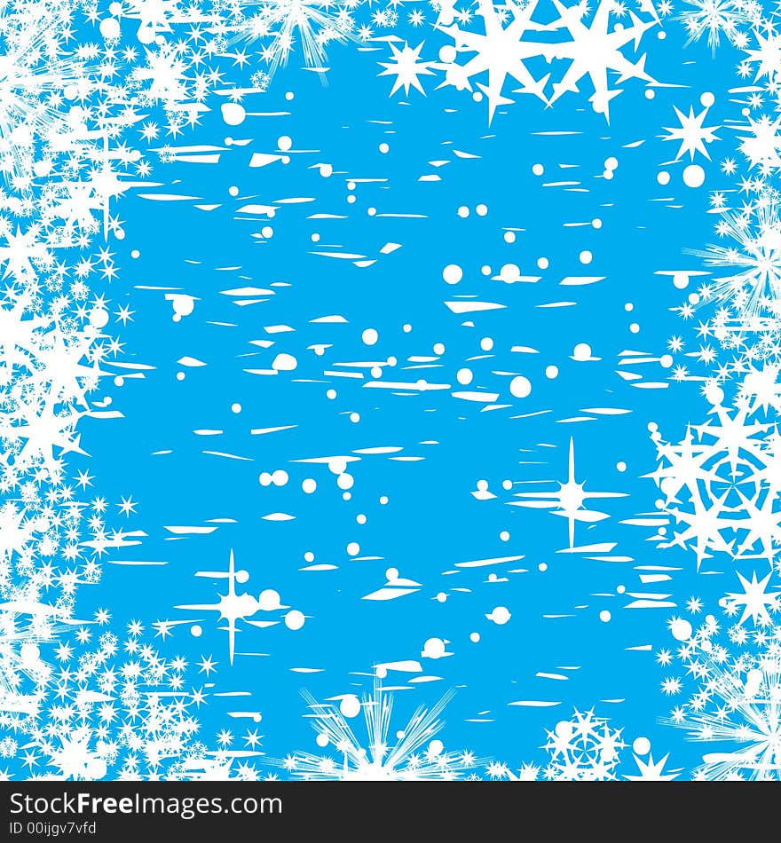 Decorative abstract winter vector background