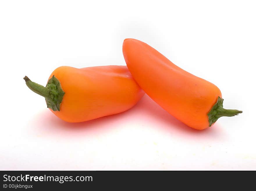 Sweet orange peppers