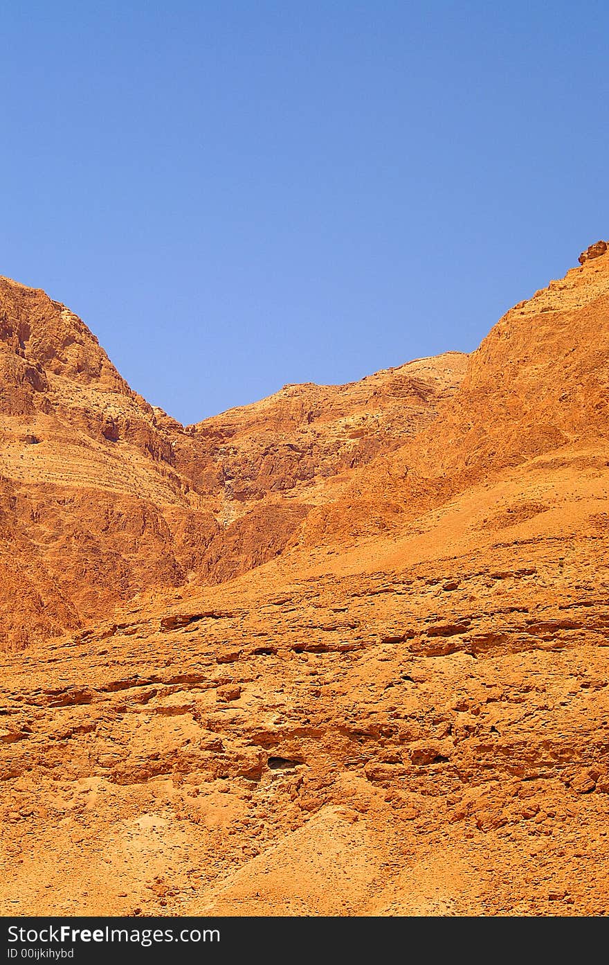 Beautiful landscape of desert next to the dead sea. Beautiful landscape of desert next to the dead sea