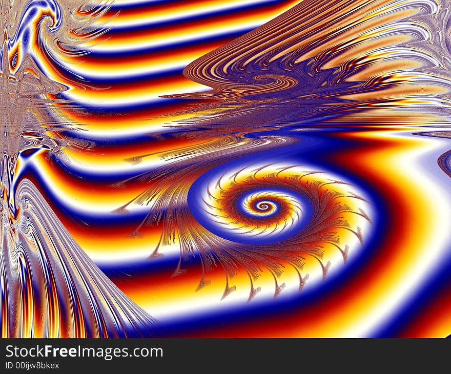 High resolution abstract fractal image created digitally. High resolution abstract fractal image created digitally