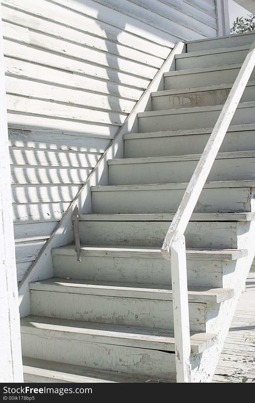 Wooden white monochromatic stairs abstract design. Wooden white monochromatic stairs abstract design