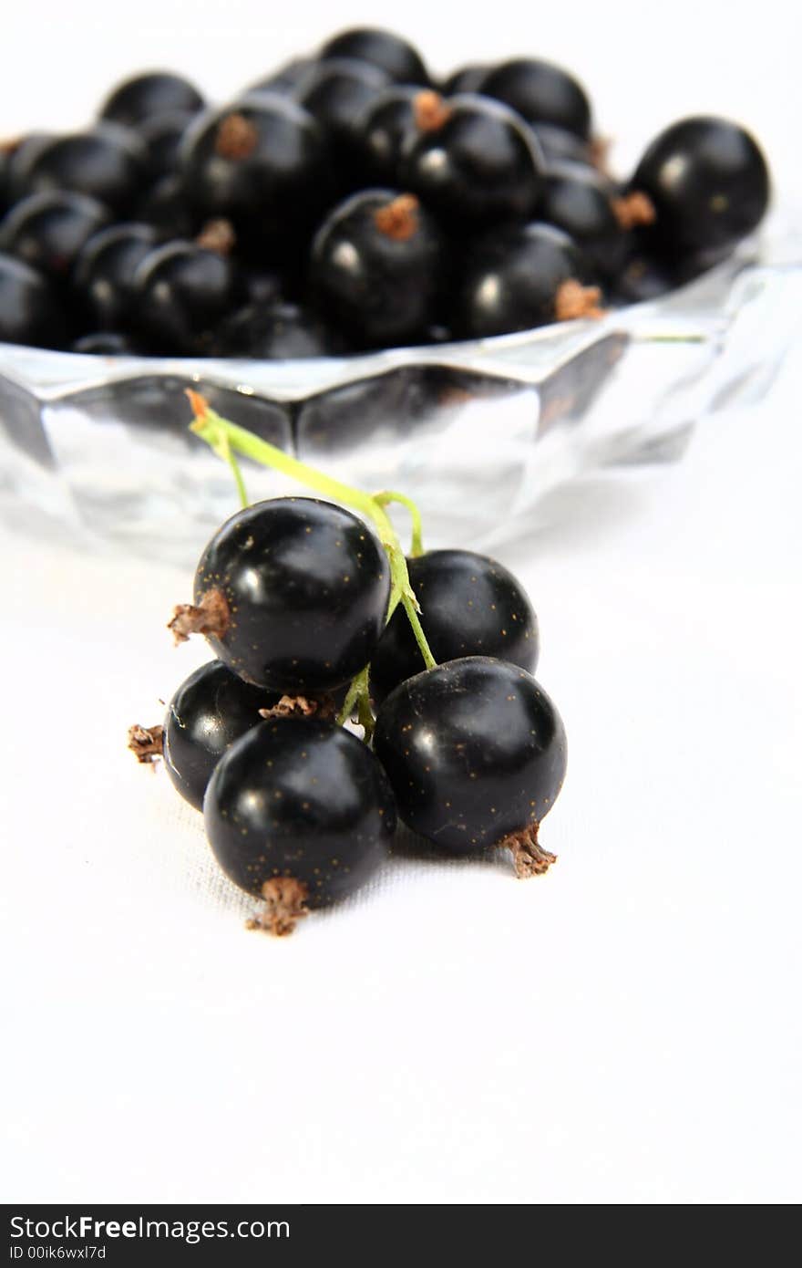 Currants Isolated in White