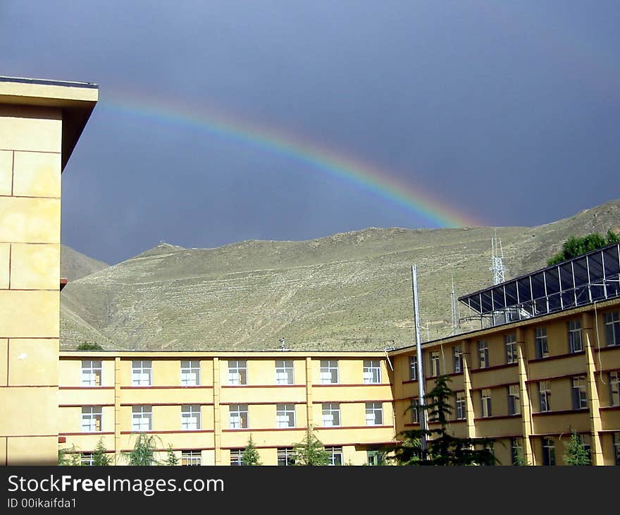 Rainbow in Tibet