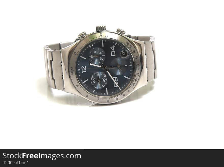 Chronograph watch isolated on