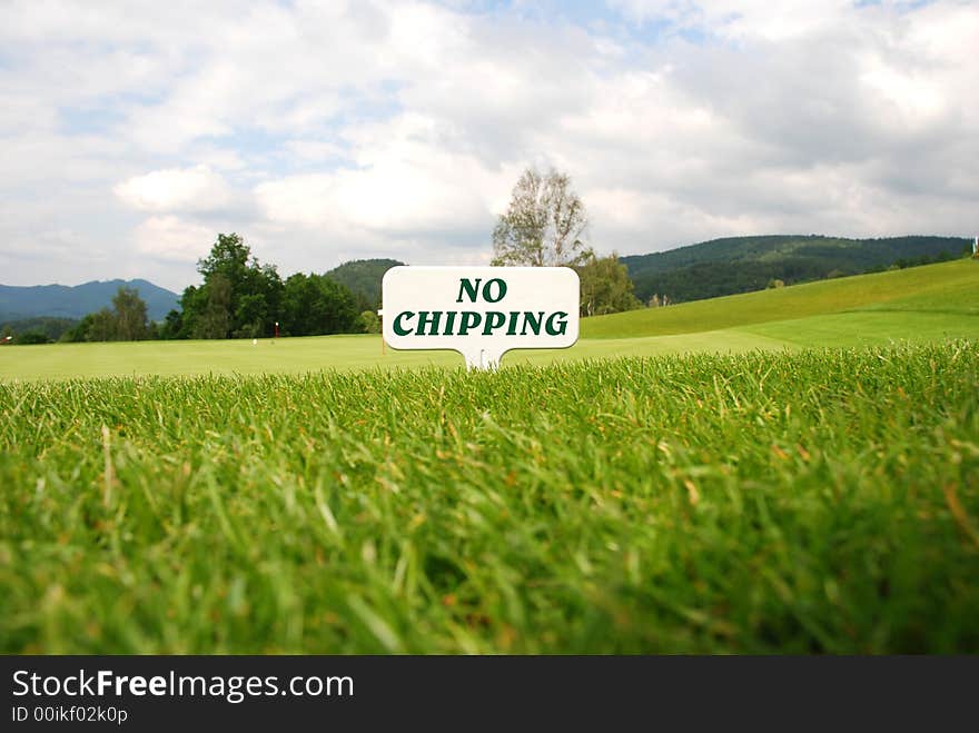 Golf - No Chipping