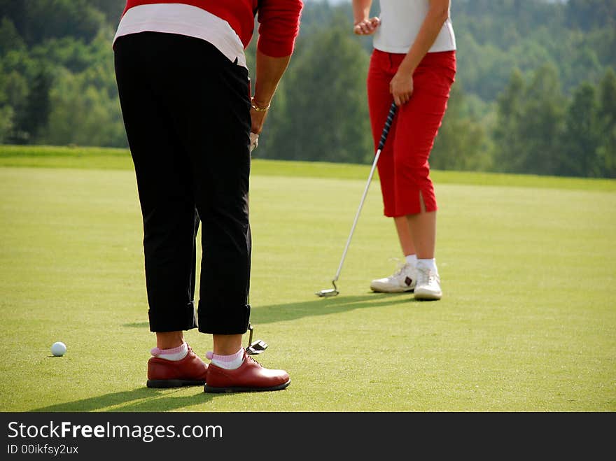 Golf players in The Czech Republic. Golf players in The Czech Republic