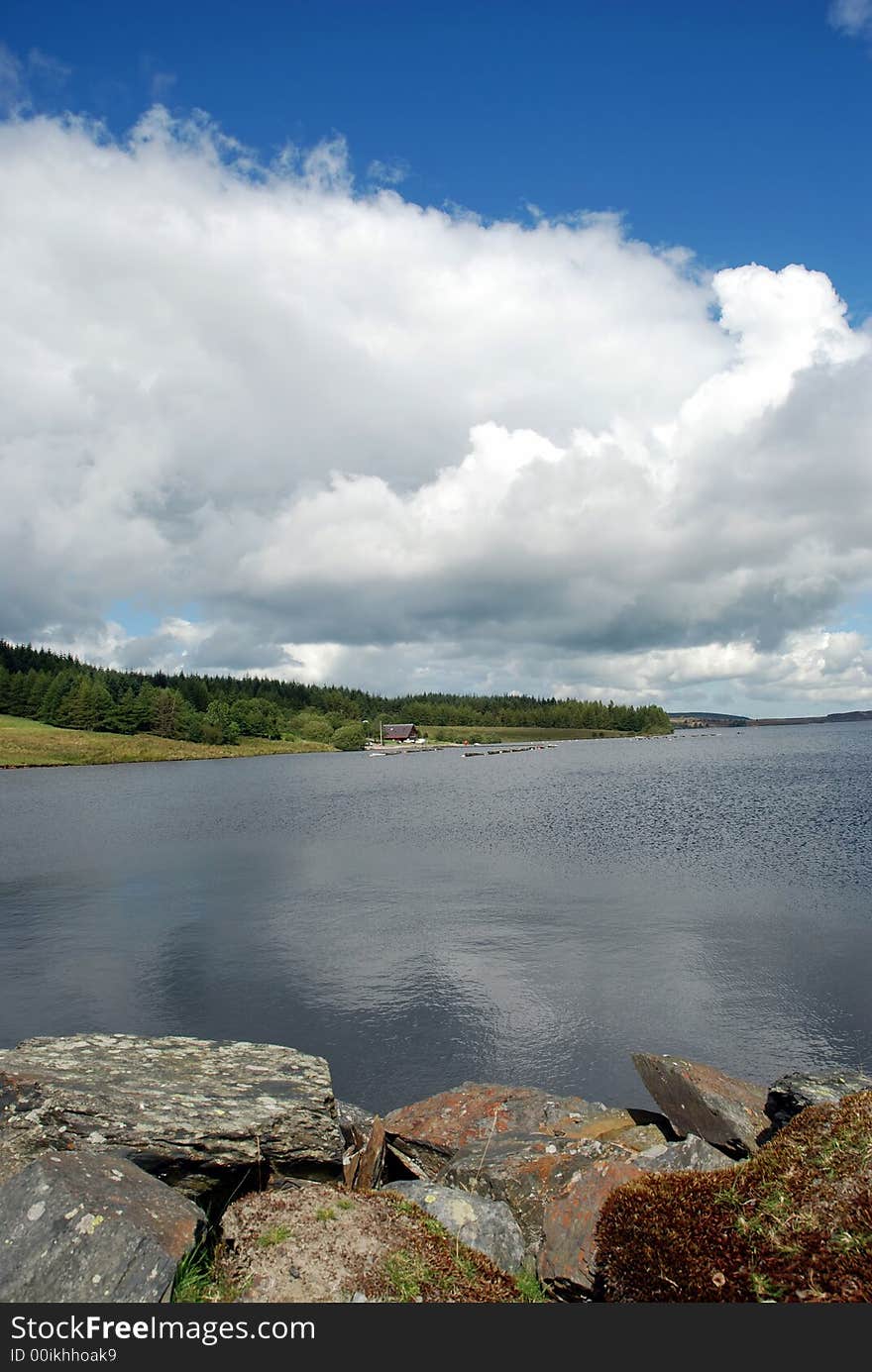 A view of the Llyn Brenig reservoir in Denbighshire, North Wales. A view of the Llyn Brenig reservoir in Denbighshire, North Wales.