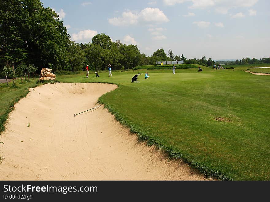 Golf Players - Bunker