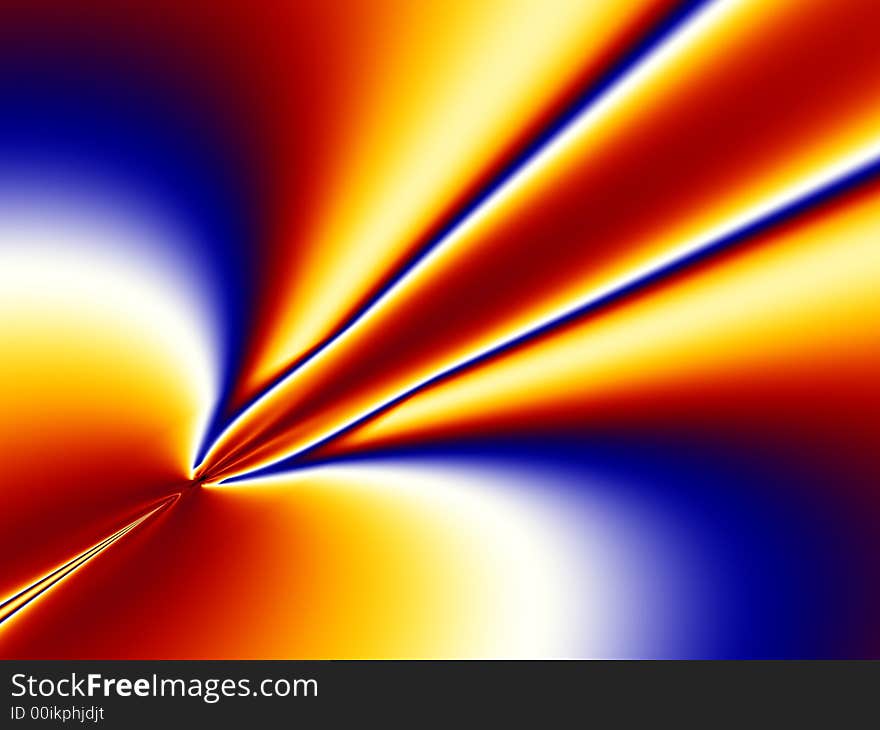 Fractal rendered abstract futuristic background