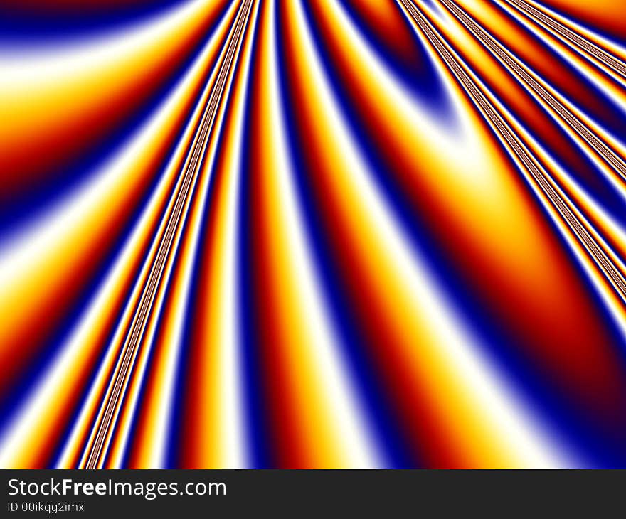 Fractal rendered abstract futuristic background