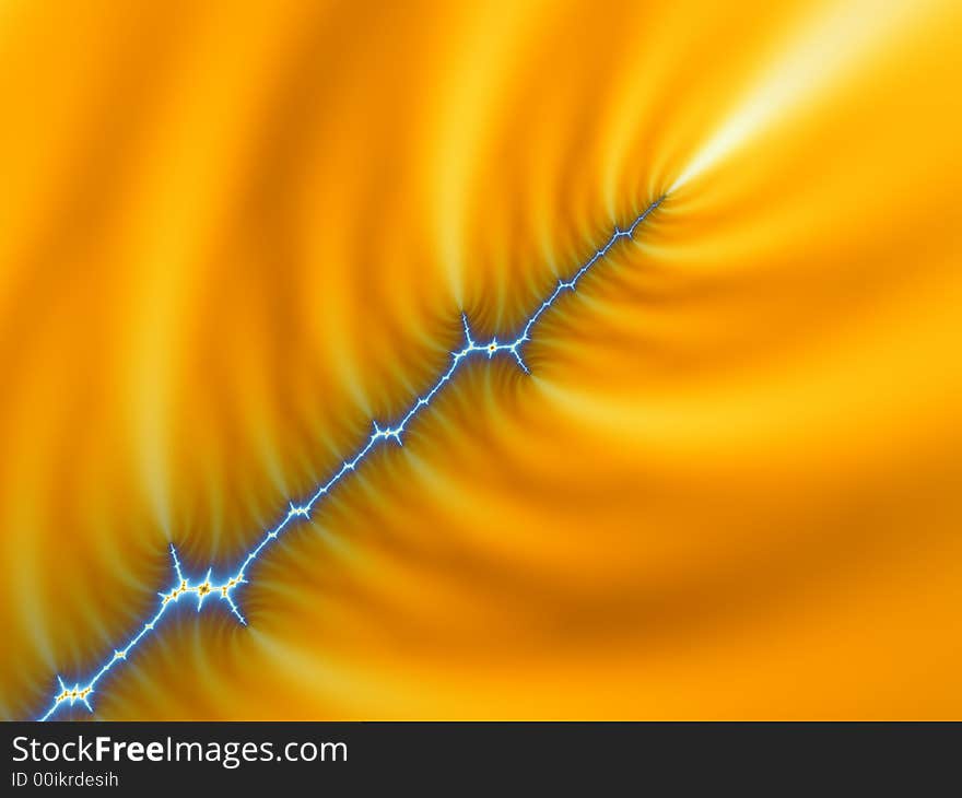 Fractal rendered abstract futuristic background