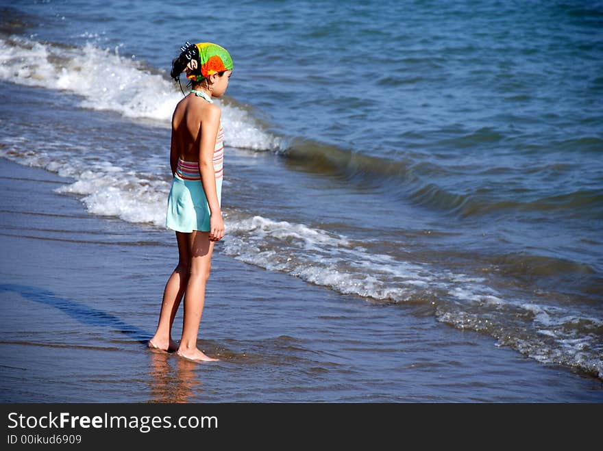 Girl And Sea