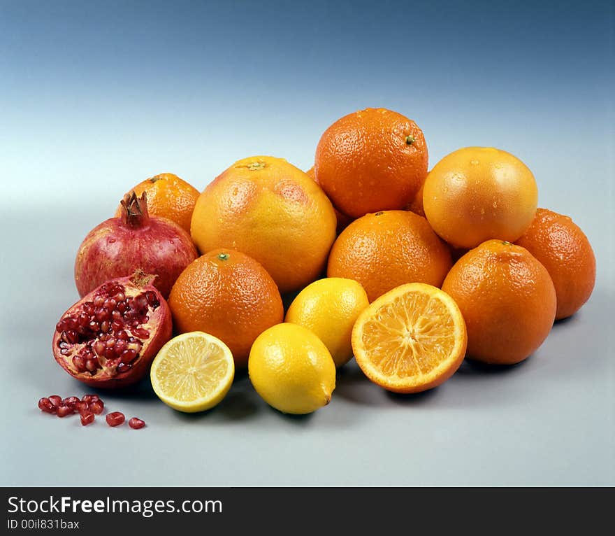 Set of different bright tasty fruits. Set of different bright tasty fruits