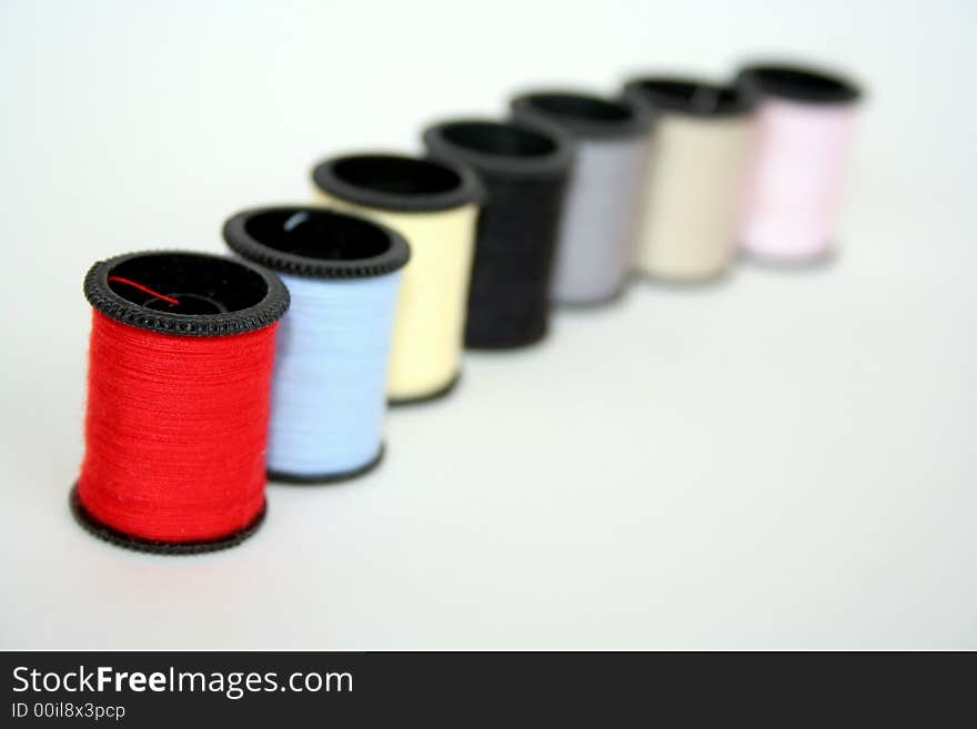 Spools of thread