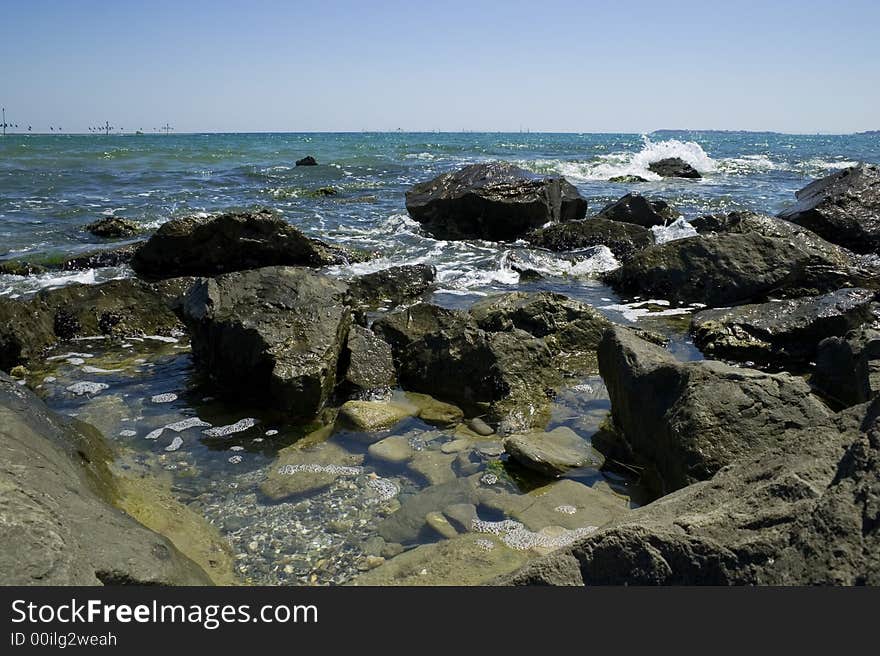 Rocks at sea coast