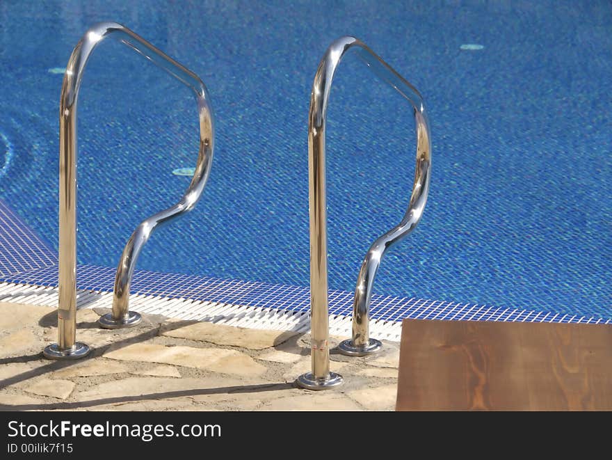 Swimming pool at the hotel exterior