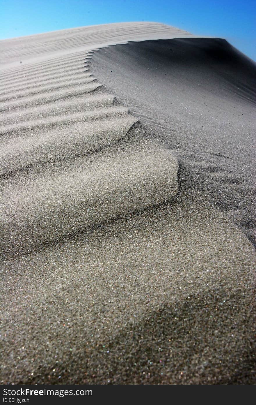 Sand dunes in the beach of baja