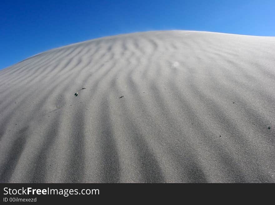 Sand dunes in the beach of baja