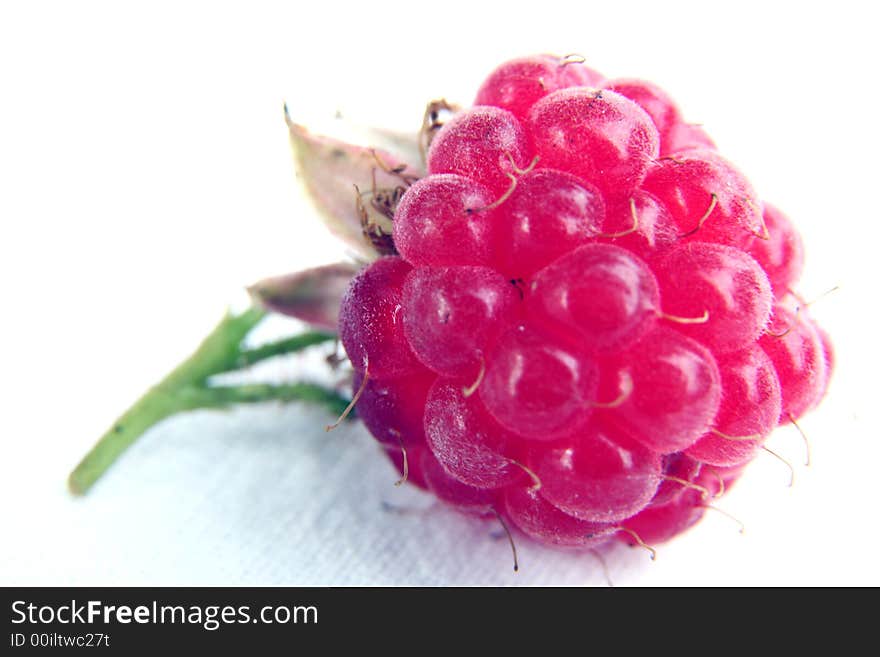 Raspberry isolated in White Background