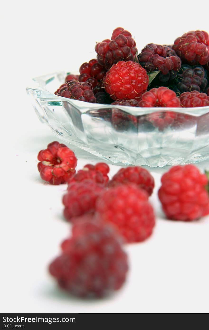 Raspberry isolated in White Background