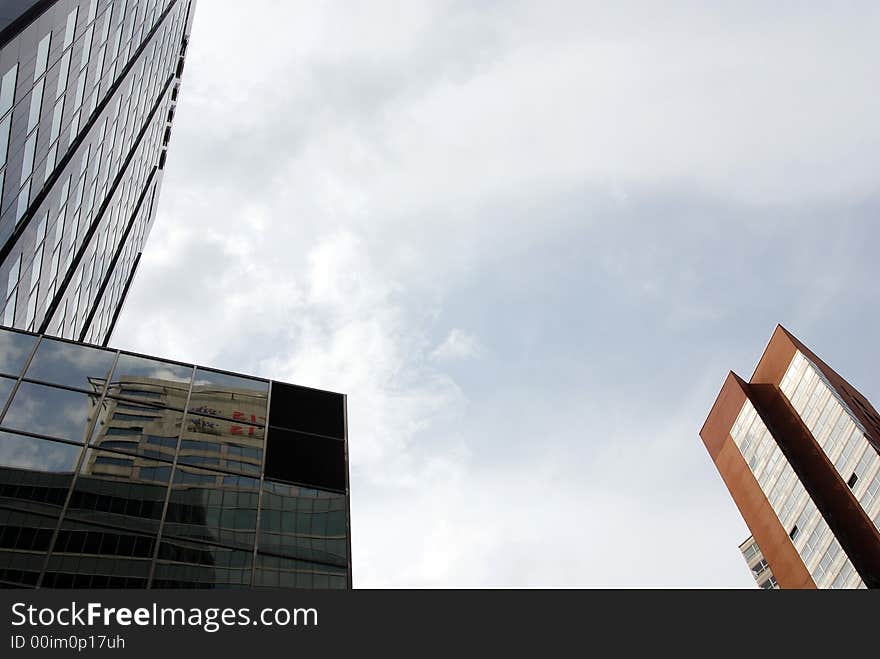 Modern architecture in the city of Rotterdam (The Netherlands)