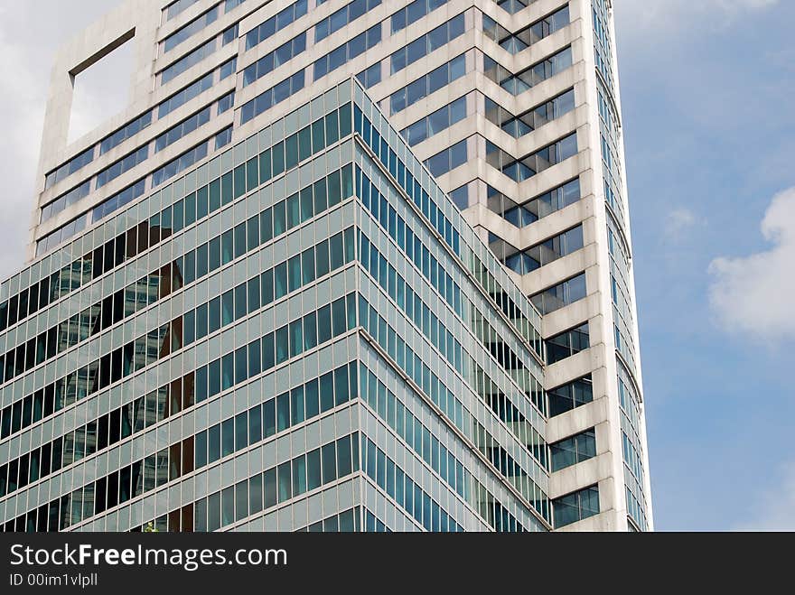 Modern architecture in the city of Rotterdam (The Netherlands)