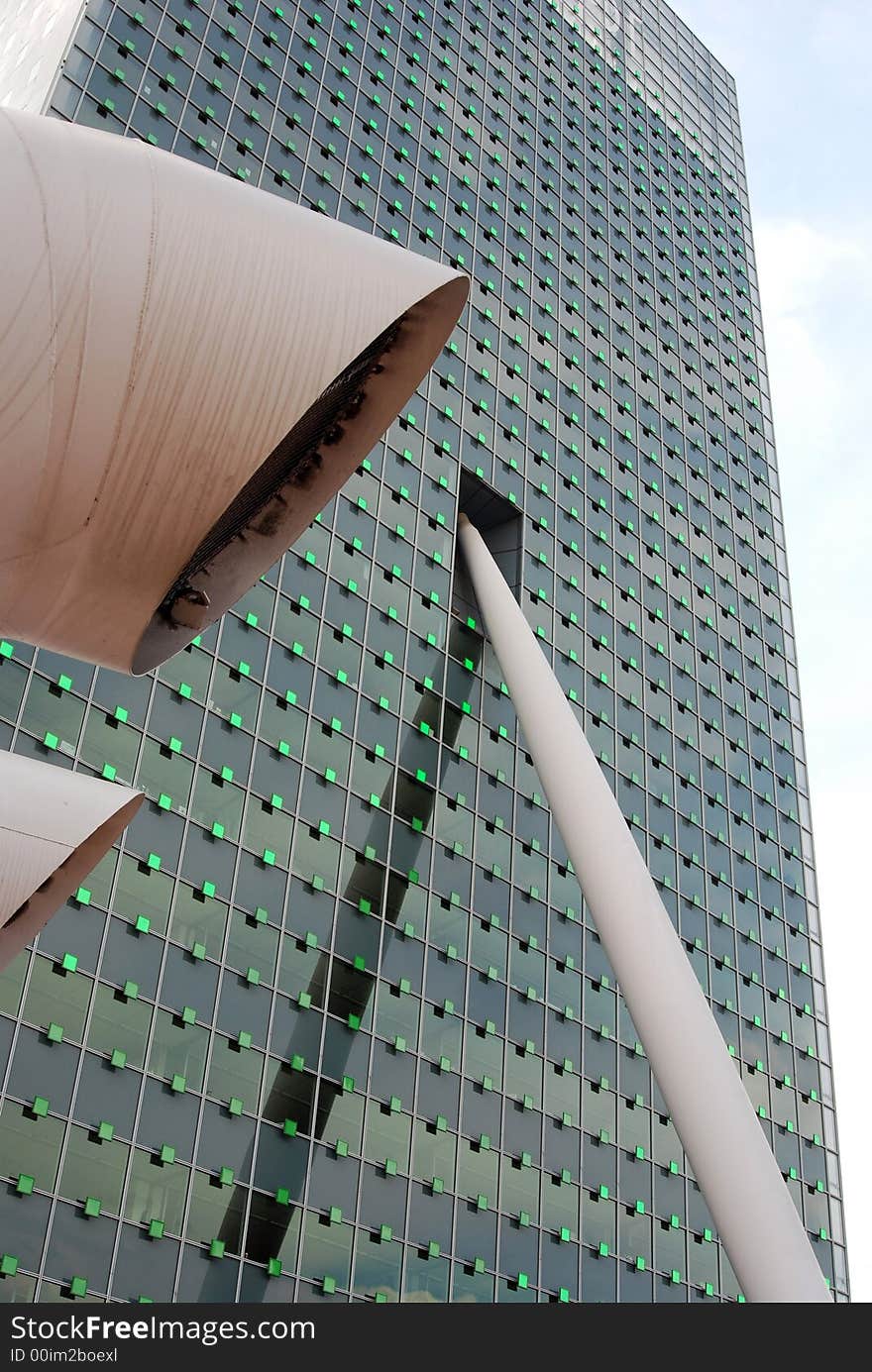 Modern architecture in the city of Rotterdam (The Netherlands)