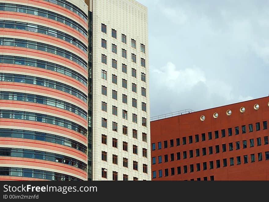 Modern architecture in the city of Rotterdam (The Netherlands)