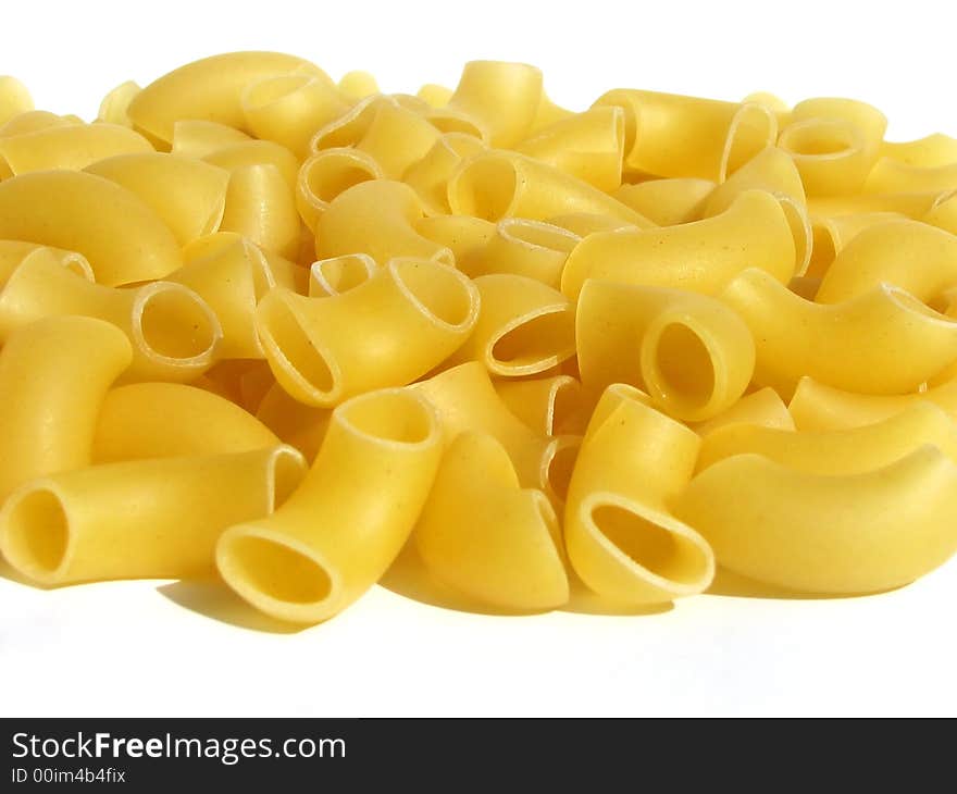 Uncooked Macaroni Pasta