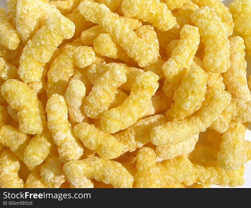 Macro shot of corn sticks background