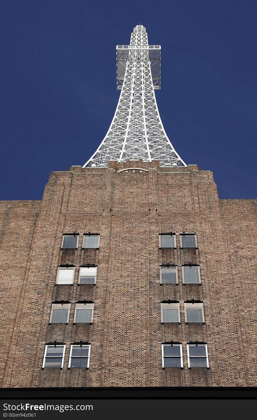 Tall Urban City Building, Brick Facade In Sydney, Australia. Tall Urban City Building, Brick Facade In Sydney, Australia