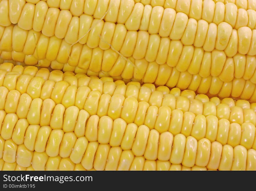 Yellow maize background close up