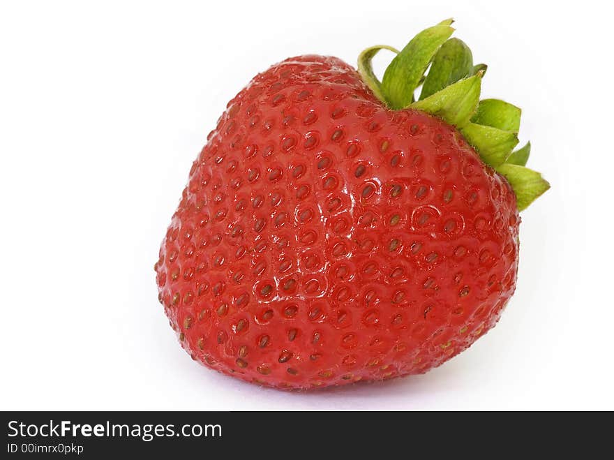 Strawberry close up capture in studio