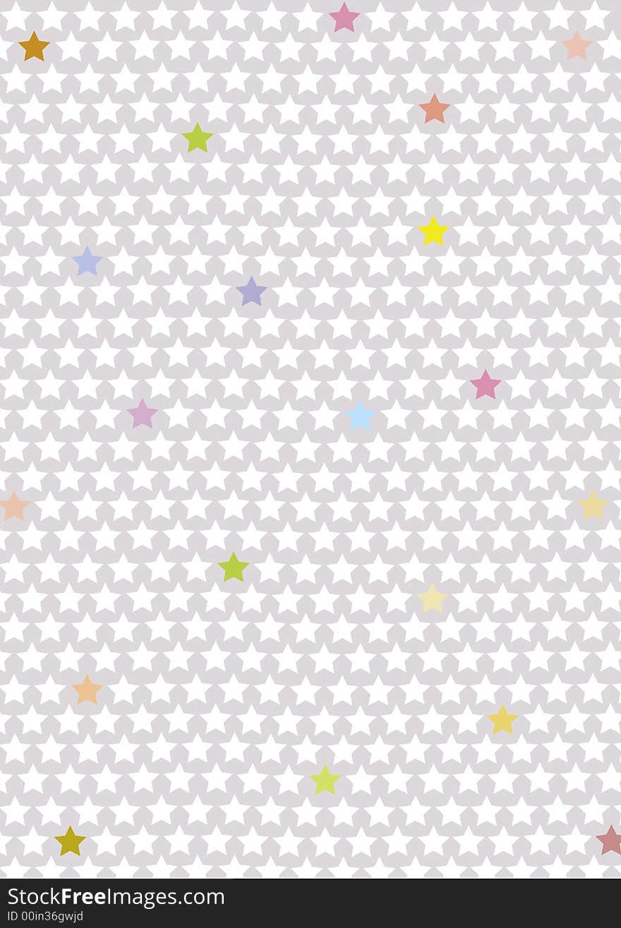 Starframe with white stars and some colored stars. Background for advertising etc. This file is also available as EPS-file