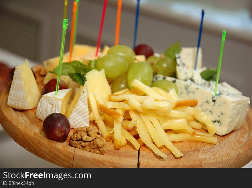 Plate of cheese