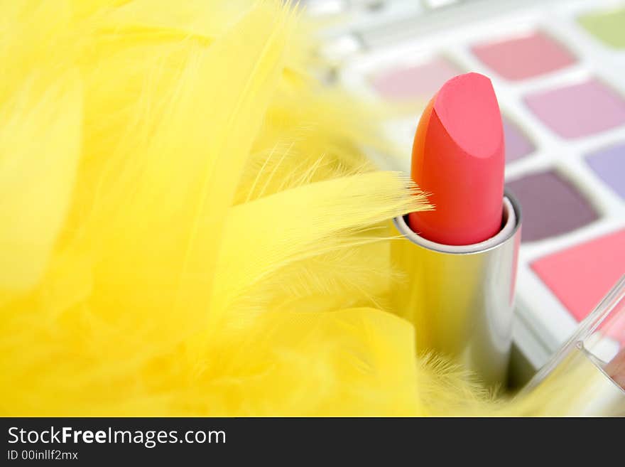 Feathers and  lipstick