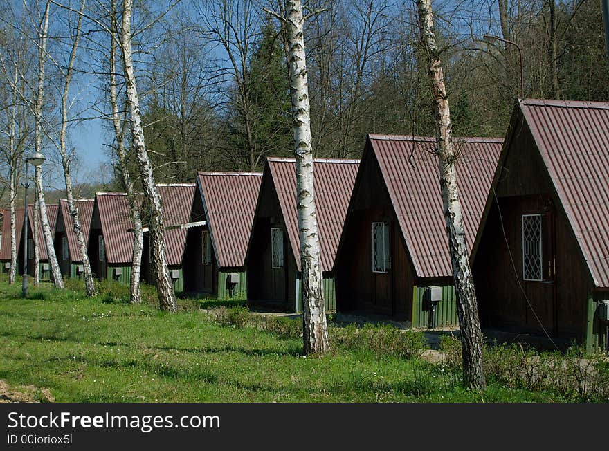 Mountain wooden house