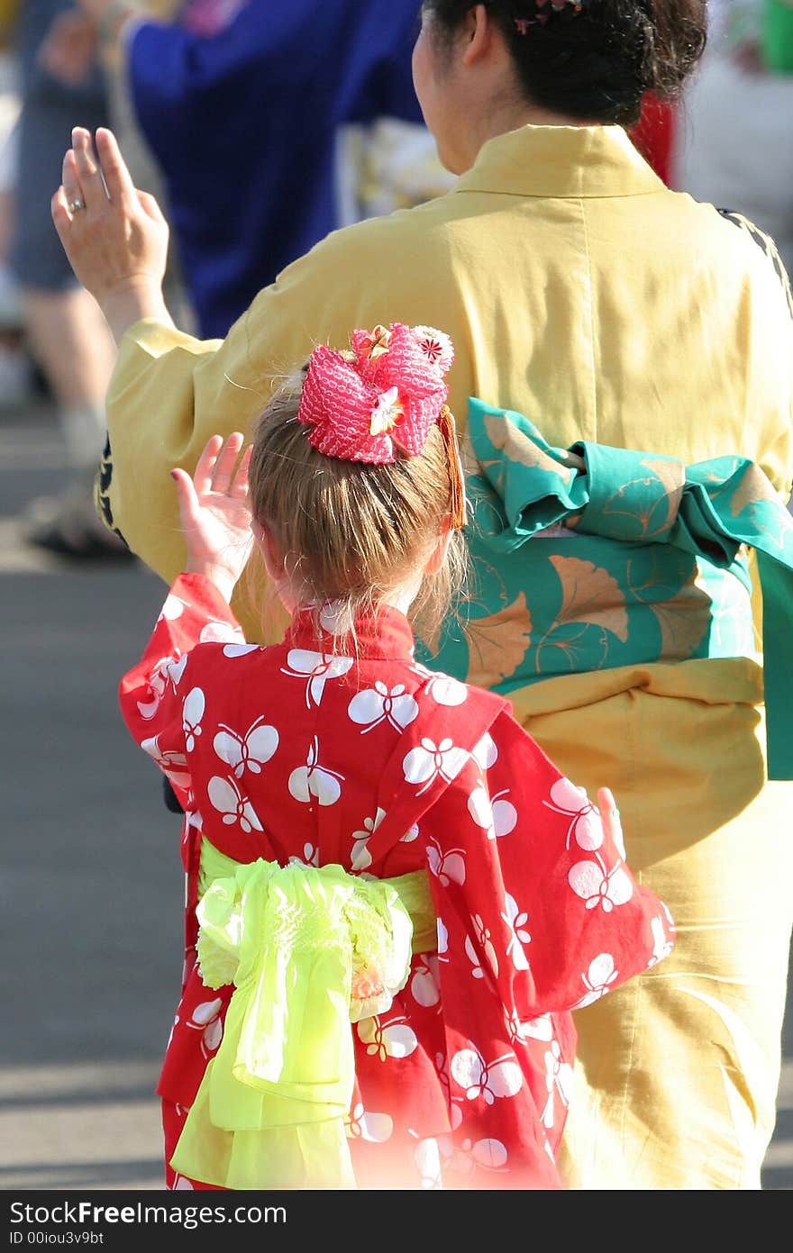 Little girl learning japanese