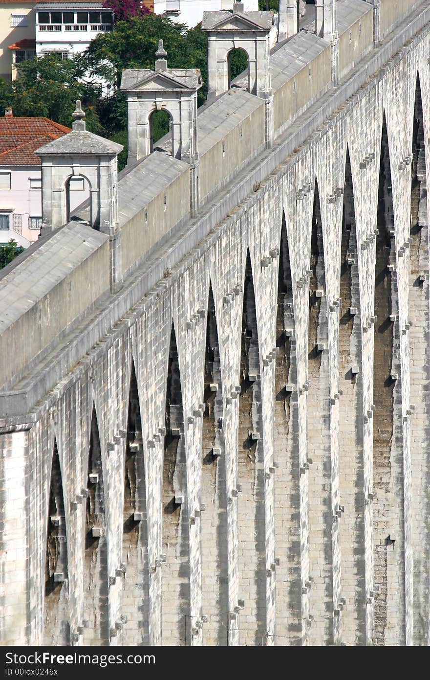 Gothic arches huge renaissance aqueduct