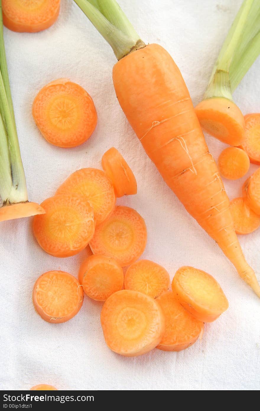 Group of Carrot isolated White Background