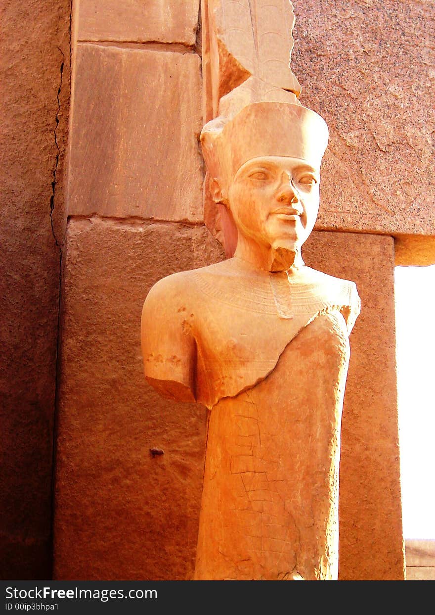 Pharaon Statue In Karnak