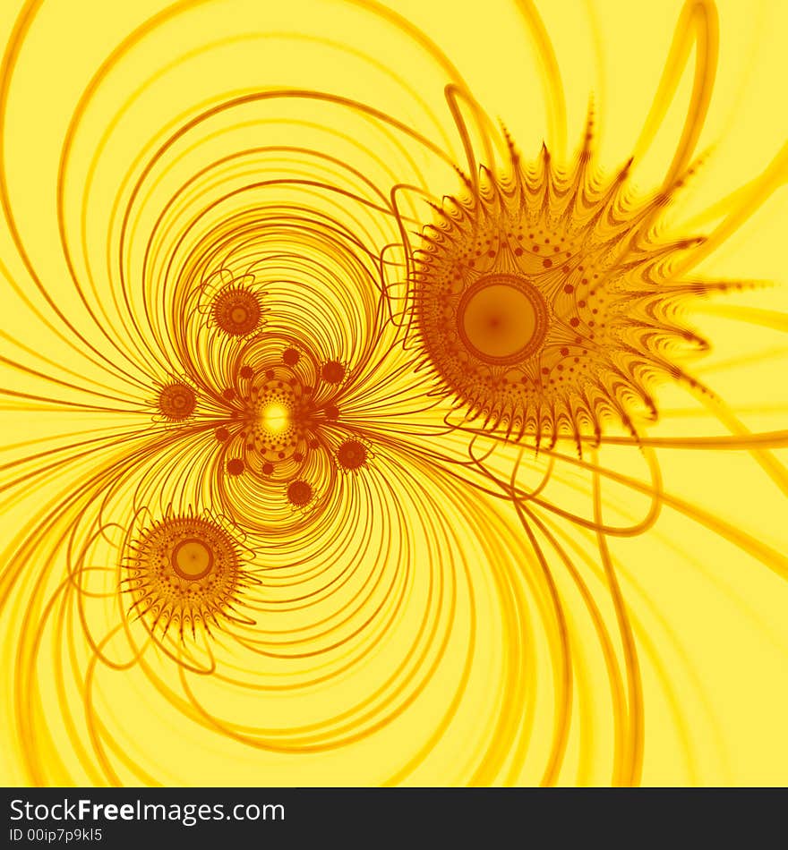 Abstract fractal image resembling swarming diatomes. Abstract fractal image resembling swarming diatomes