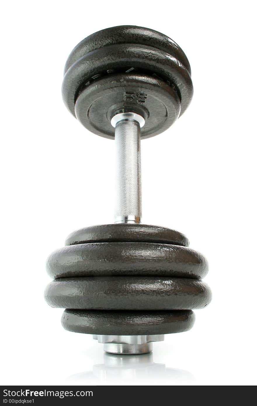 Dumbbell isolated on white