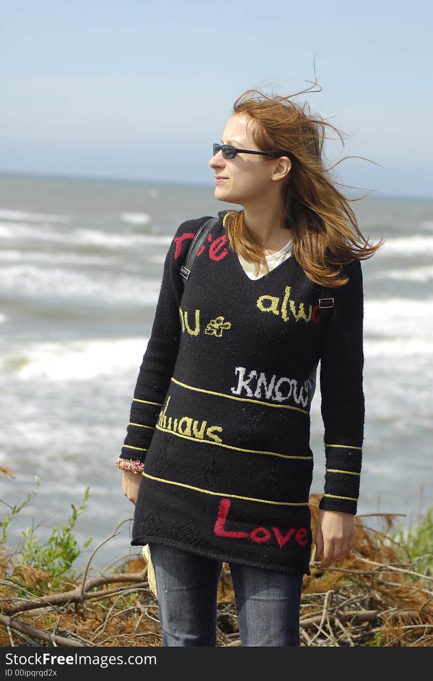 Girl at beach