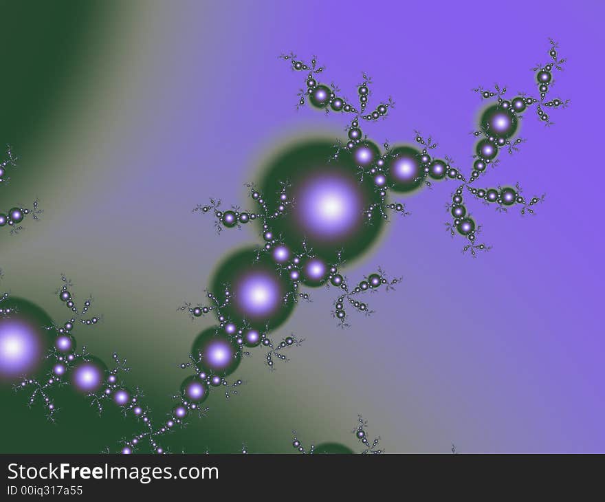 Fractal rendered abstract futuristic background