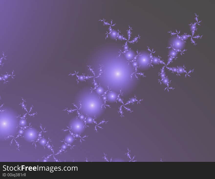 Fractal rendered abstract futuristic background