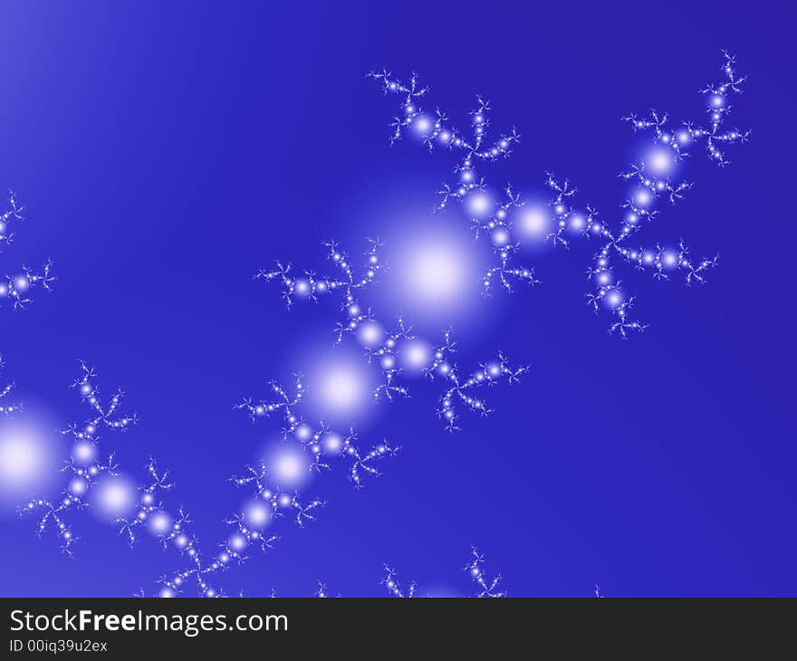 Fractal rendered abstract futuristic background