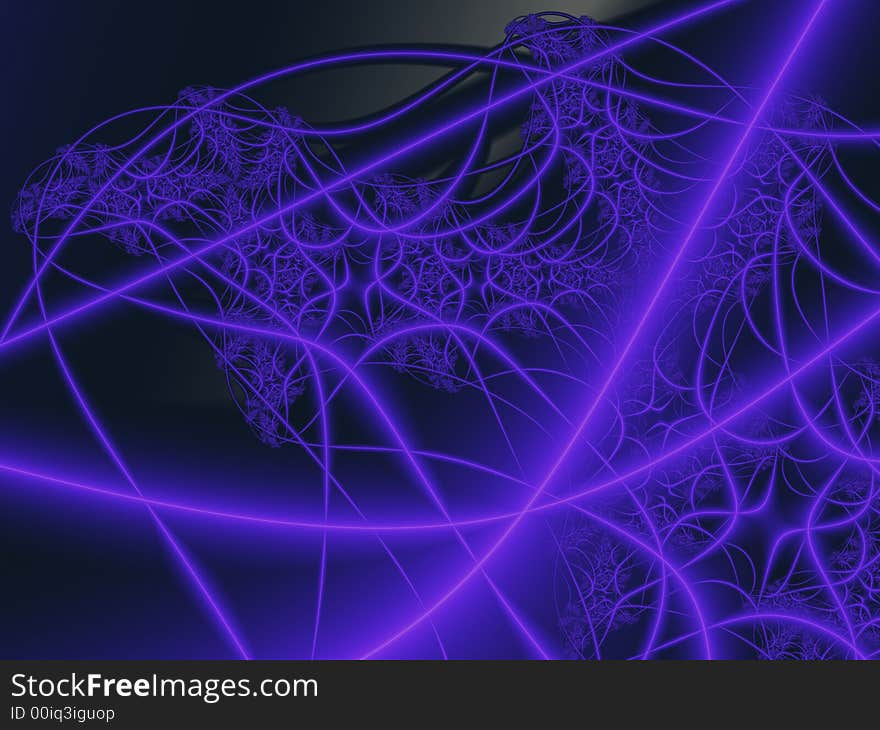 Fractal rendered abstract futuristic background