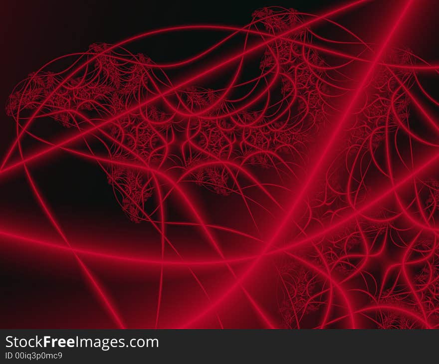 Fractal rendered abstract futuristic background