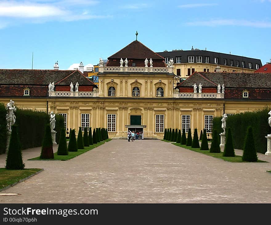 Belvedere palace in Vienna